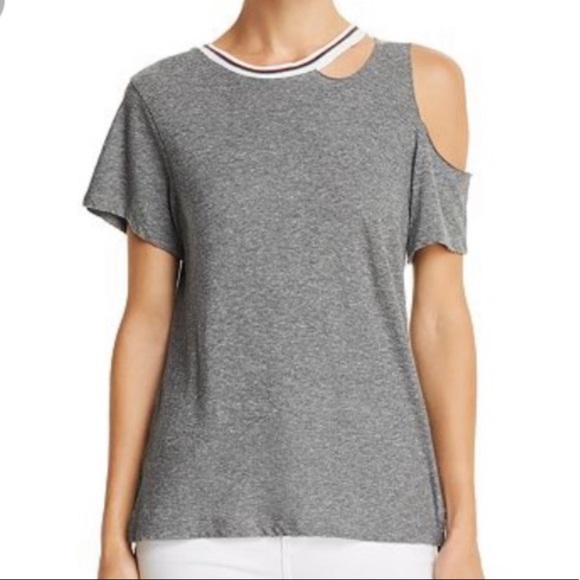 LNA Grey Cut Out T-shirt w/ Cut Back Size Medium - Picture 1 of 2